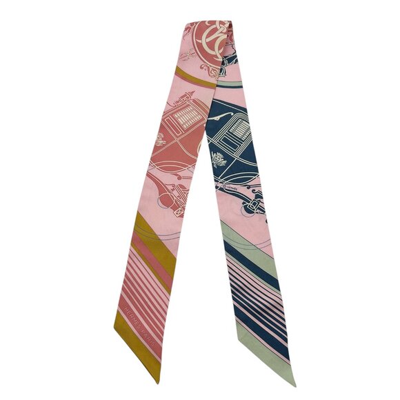 Hermès Ex-Libris Silk Scarf 100% Silk - Picture 3 of 11